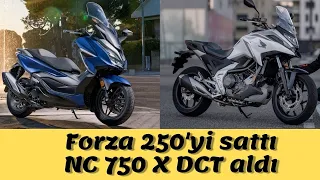 Honda Forza 250'yi satıp Honda NC 750 X DCT aldı #hondanc750xdct