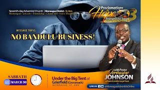 Pastor JJ | Sermon: "No Bandulu Business" | Proclamations of Hope 3 | March 30, 2024