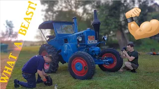 Start und Fahrt 1940 LANZ D8506 - 10,3l Hubraum! | Wie fährt sich das Monster mit 500Nm Drehmoment?