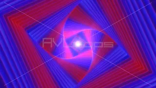 Twisted Tunnel of Fluorescent Ultraviolet Blacklight Glowing Neon - IncrediVFX - AVloops