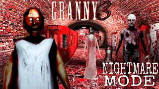 Granny 3 New Update 2024 | Nightmare Mode❎ Vimal Mode✅ 😂🤣| Train Escape