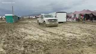 Burning Man attendees stuck after major flooding