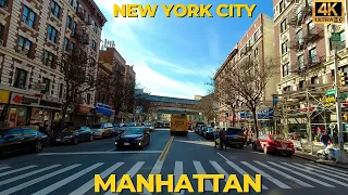 Driving Manhattan NYC - Broadway Washington Heights 4K