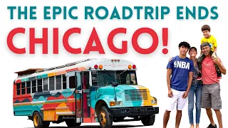 Our EPIC midwest road trip ends with a 💥 in CHICAGO!📍 🚌 🗺 Bus Life Vlog