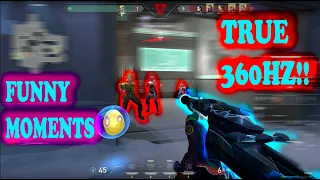 FUNNY MOMENTS With True 360HZ!! || VALORANT HIGHLIGHTS #153