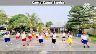 Canta Canta Samba - Line Dance || Demo || Beauty LD Queen T.Ratu || Mei2 LD Class