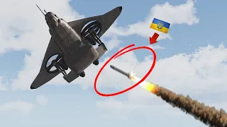 A secret Ukrainian anti-air missile suddenly fired directly at top Russian fighters. - ARMA 3