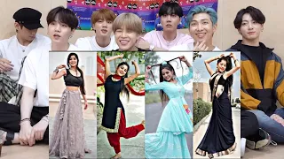 BTS REACTION Anju Mor dance Instagram reels best || इंस्टाग्राम रील टिक टोक अंजू मोर डांस वीडियो