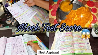 My Mock test score⁉️*Unexpected Marks*😱 | Giving Live offline Mock test | NEET 2023