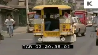 (4K - 60 fps) A Trip Through The Streets of Manila, Philippines in late 1980's.