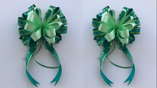 โบว์ริบบิ้นปีใหม่ แบบที่ 2 | Easy Ribbon Bow | MeeDee DIY