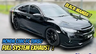 MAI KITA DENGAR BUNYI EKZOS HONDA CIVIC FC 1.5 TURBO FULL SYSTEM By DP EXHAUST