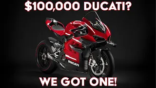 We got a $100,000 Ducati Superleggera V4