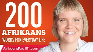 200 Afrikaans Words for Everyday Life - Basic Vocabulary #10