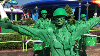 Green Army Men Drum Corp at Toy Storyland