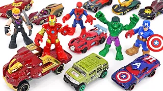 マーベルアベンジャーズハルク、スパイダーマン、アイアンマンホットウィール！ 行け! | ドゥドゥポップトイ