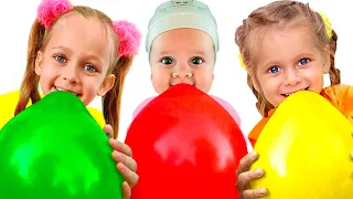 Balloon Song + more Kids Songs with Maya and Mary