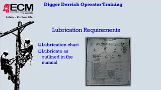 Digger Derrick Oerator Safety and Training