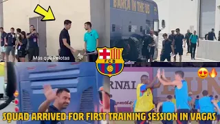 🔥 Xavi's Squad Finally Arrived for 1st training in Vegas, ✅ Lewandowski first Session with the Group