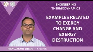 Examples related to exergy change and exergy destruction