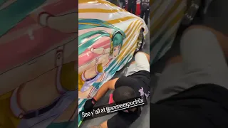 GoodSmile x Xpressskins 2010 Racing Miku Inspired  Itasha Car wrap At Anime Expo Chibi