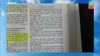 Sel De L a Terre | Matthieu Chapitre 5 | Apprendre  Mon Français | Lire La Bible