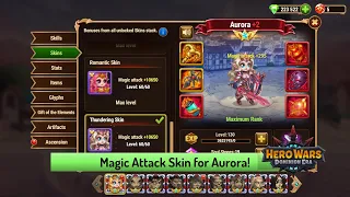 New Thundering Skins for Aurora and Galahad — Hero Wars Dominion Era