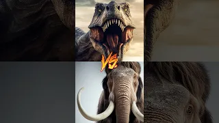T-rex vs Mammoth #shorts