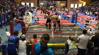 Robert Paulsbyen beats Brazil in fullcontact kickboxing -91KG