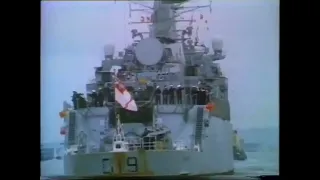 HMS Glamorgan Returns Home From The Falklands. 10th July 1982.