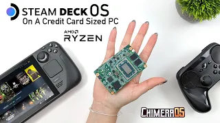 This Credit Card-Sized PC Runs Steam Deck OS! Super Tiny Ryzen X86 SBC