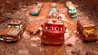 Looking For Disney Pixar Cars Lightning Mcqueen, Jackson Storm, Cruz Ramirez, Miss Fritter, Sheriff