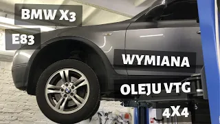 #57 BMW X3 E83 Wymiana oleju w przekładni VTG 4x4 - BMW TECH