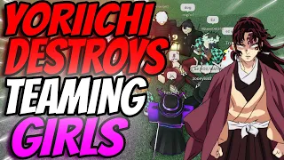 GIRLS TRY TO TEAM ON YORIICHI IN ROGUE DEMON