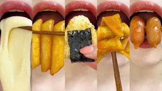 asmr SPICY CHEESE TTEOKBOKKI 응급실 떡볶이 먹방 MUKBANG eating sounds