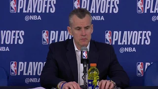 Billy Donovan Postgame Interview | Jazz vs Thunder - Game 5 | April 25, 2018 | 2018 NBA Playoffs