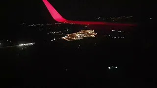 Landing at Tenerife South at night on Easyjet A321 NEO G-UZMJ #tenerife #landing #avgeek