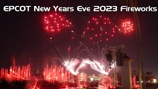 EPCOT New Years Eve 2023 Fireworks Full Show in 4K | Walt Disney World Orlando Florida 2023 - 2024