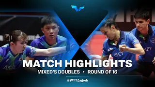 Tomokazu H./Hina H. vs Carlo R./Giorgia P. | XD | WTT Contender Zagreb 2022 | (R16)