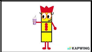 Numberblock 3 tries the grimace shake