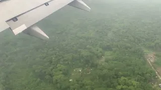 Landing in Paramaribo in Suriname