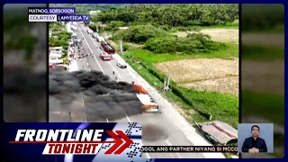 Bus, biglang nagliyab; mga pasahero, nagmadaling bumaba | Frontline Tonight