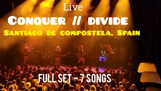 CONQUER // DIVIDE - Live in SPAIN - Santiago de Compostela - 4/6/24 #livemusic #tour  #fyp #martintc
