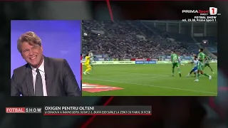 Fotbal Show. Răducioiu şi Moldovan, reacţii după victoria Craiovei cu Sepsi