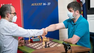 Leinier Dominguez Perez Vs  Peter Svidler  | Grand Chess Tour Saint Louis Rapid & Blitz 2021 R 8