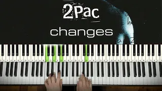 2Pac - Changes (Piano Tutorial Lesson)