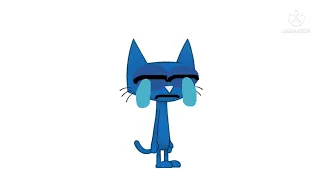 Pete the cat is crying