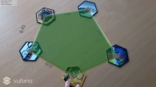 Augmented Reality Shapes Combined from Trackers Unity3D Vuforia