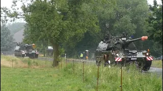 Bundeswehr Konvois PzH 2000, MARS II, Fuchs in Storkau