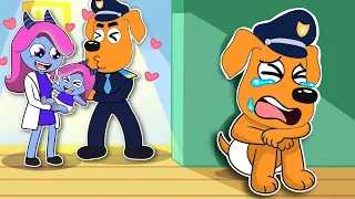 WHY Don't Parents Love Me? Labrador Jealous with Dr  Antel || Sad Story Sheriff Labrador Animation